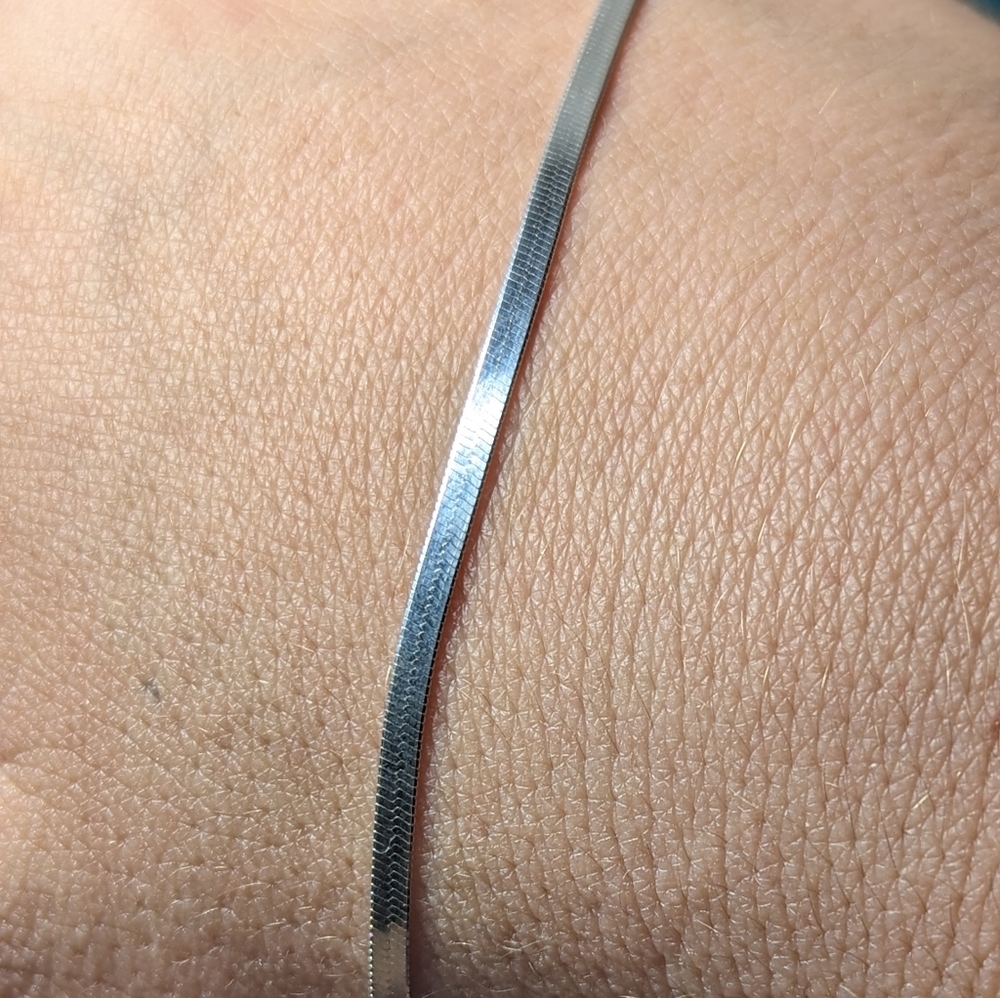Pure silver 925 10 inch anklet - Picture 2 of 6